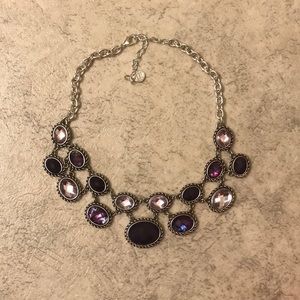 Purple jeweled necklace